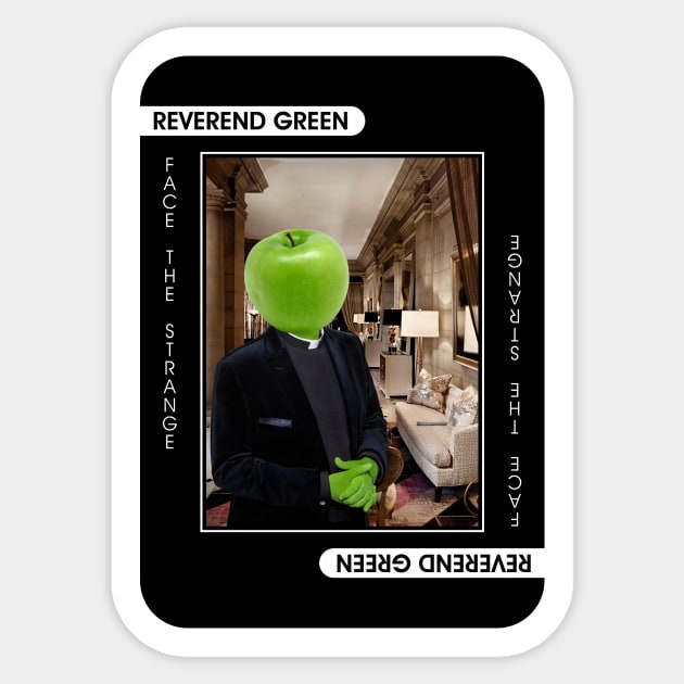 Reverend Green Sticker by FaceTheStrange